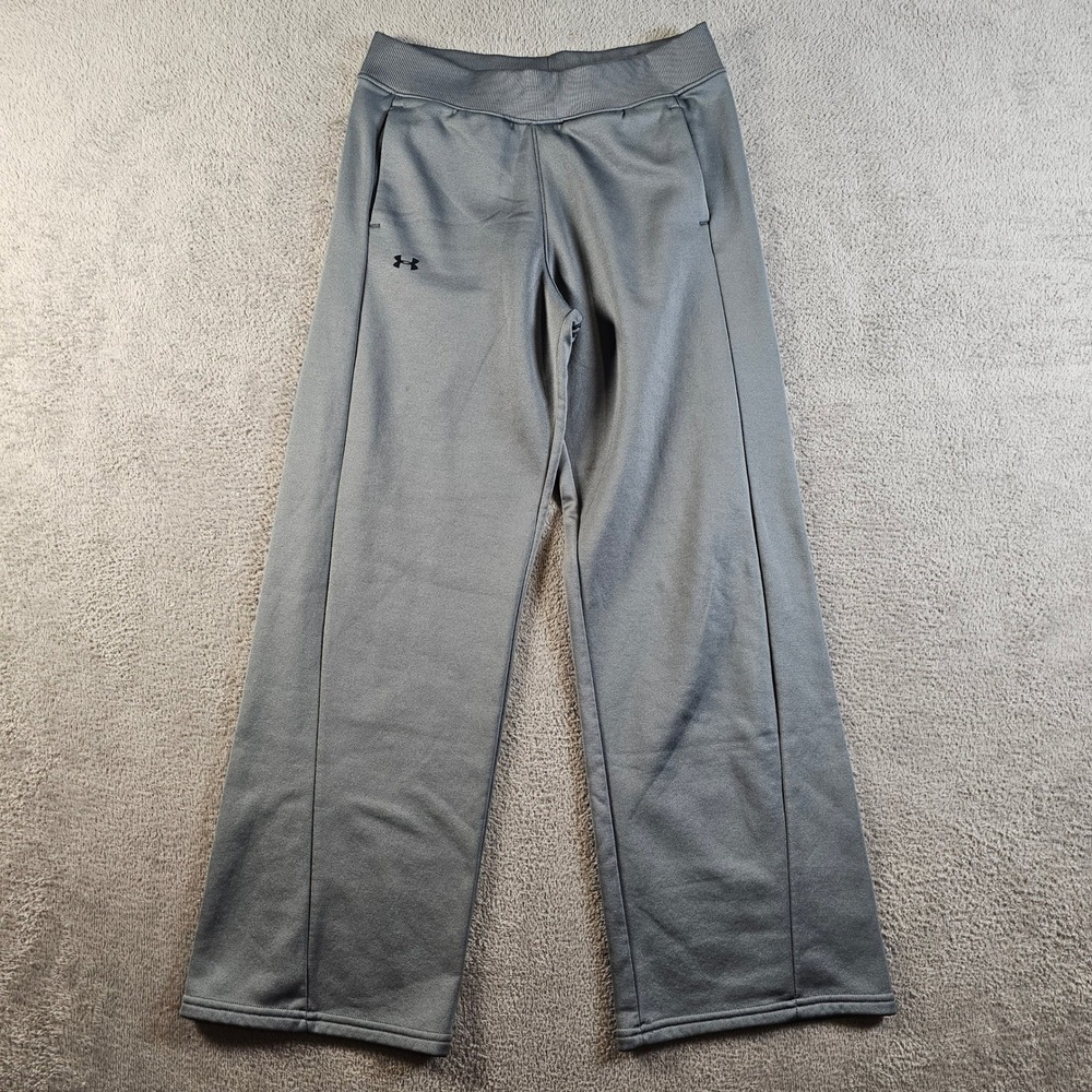 Under Armour ColdGear Gray Loose Wide Leg Sweatpants Mens Small UA